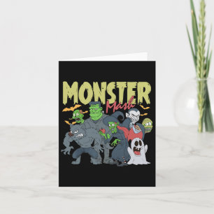Carte Monster Mash Funny Halloween Saison Éffrayante Tri