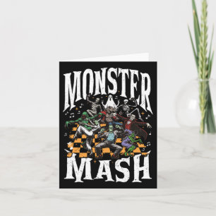 Carte Monster Mash Retro Halloween Funny Monster Éffraya