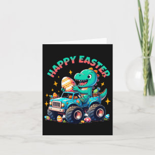 Carte Monster Truck Dinosaur Boys Pâques Graphique Haut