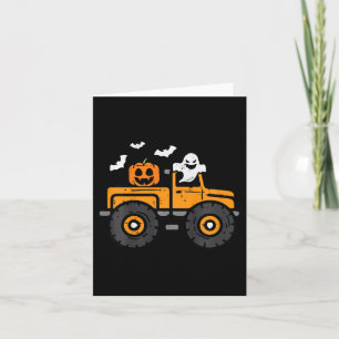 Carte Monster Truck Fantôme Citrouille Halloween Costume