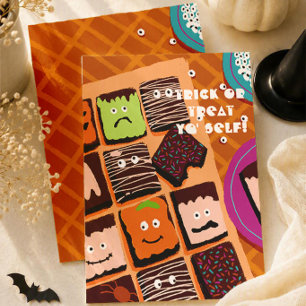 Carte Monstre de bonbons mignon Soirée Halloween Trick o