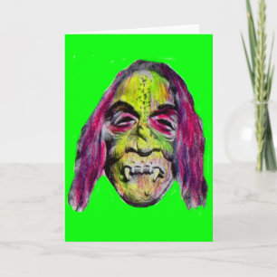 Carte monstre d'horreur effrayant