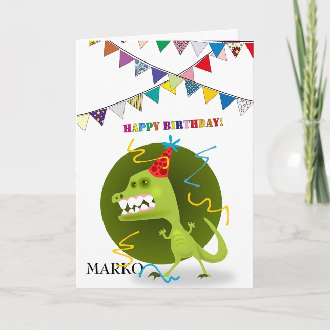 Carte Monstre doux, joli anniversaire (Devant)