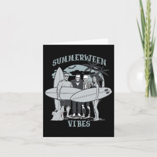 Carte Monstres de surf Clic Vibes d'Halloween Graphique