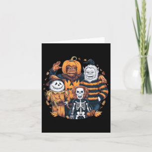Carte Monstres et amis en costumes Saison d'automne Hall