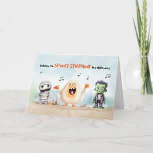 Carte Monstres musicaux d'Halloween