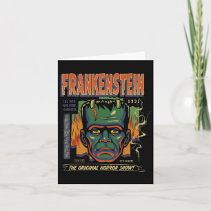 Carte Monstres universelles Frankenstein Halloween Vinta