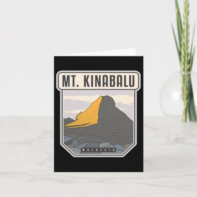 Carte Mont Kinabalu - Malaisie (Devant)