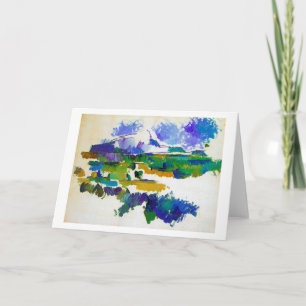 Carte Mont Sainte-Victoire, Paul Cezanne