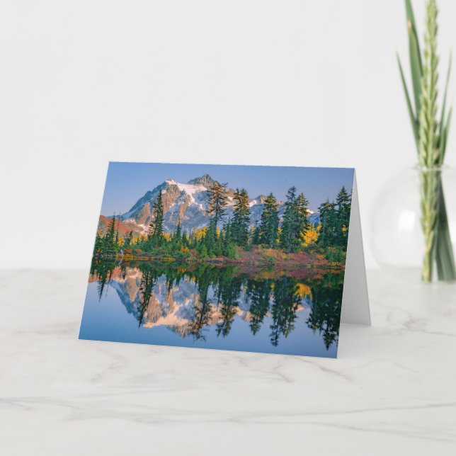 Carte Mont Shuksan reflété dans le lac Reflection (Devant)