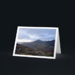 Carte Mont Snowdon, Parc national de Snowdonia, Gallois<br><div class="desc">Mont Snowdon,  Parc national de Snowdonia,  Carte de vœux galloise. Vous pouvez facilement personnaliser ce produit gratuitement si vous souhaitez ajouter du texte ou changer la couleur de l'arrière-plan.</div>