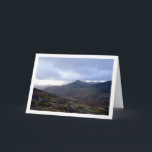 Carte Mont Snowdon, Parc national de Snowdonia, Gallois<br><div class="desc">Mont Snowdon,  Parc national de Snowdonia,  Carte de voeux galloise. Vous pouvez facilement customiser ce produit gratuitement si vous souhaitez ajouter un libellé ou changer la couleur de l'arrière - plan.</div>