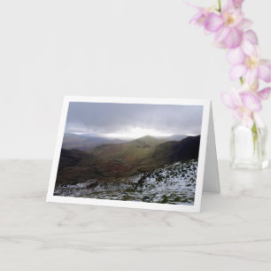 Carte Mont Snowdon, parc national de Snowdonia, Pays de 