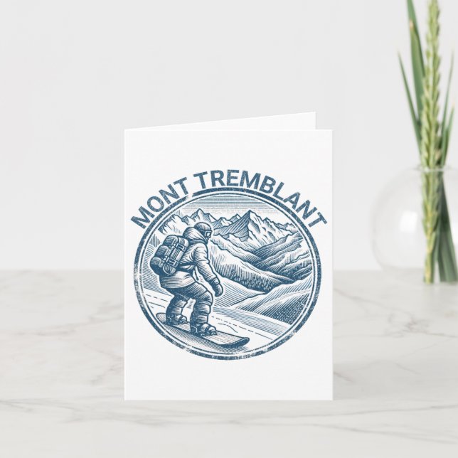 Carte Mont Tremblant Canada Snowboard Snowboard (Devant)