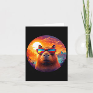 Carte Montagne de capybara Nature Animaux Faune Forêt Ou