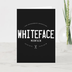 Carte Montagne Whiteface New York Graphique en détresse