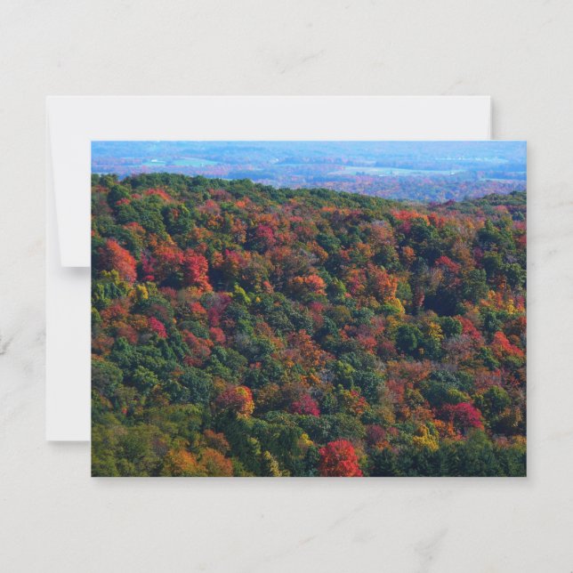 Carte Montagnes Appalaches en automne (Devant)
