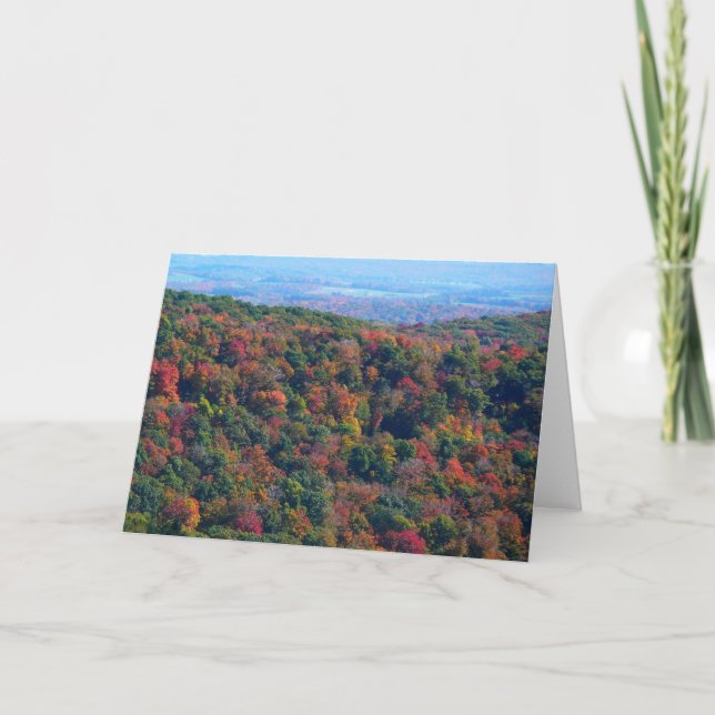Carte Montagnes Appalaches en automne (Devant)