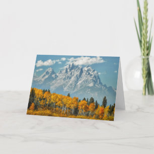 Carte Montagnes grandes de Teton en automne