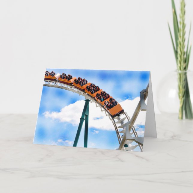 Carte Montagnes russes oranges expédiantes (Devant)