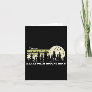 Carte Montana Randonnée Beartooth Montagnes Arbres Natur