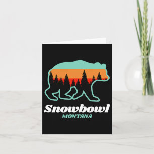 Carte Montana Snowbowl Ski Snowboard Ours