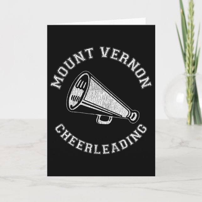 Carte Monte Vernon Cheer Distressed Retro 90's Pom-Pom G (Devant)