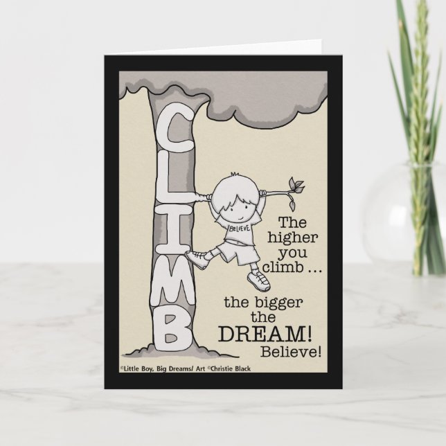 Carte Montée plus haut (Devant)