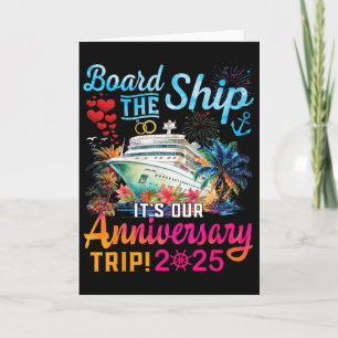 Carte Monter à Bord C'est Notre Voyage d'Anniversaire 20