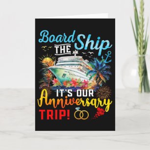 Carte Monter à bord du navire C'est notre voyage d'anniv
