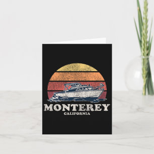 Carte Monterey Ca Bateau Vintage les années 70 Conceptio