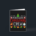 Carte Montessori Christmas Crew Matching Xmas<br><div class="desc">Montessori Christmas Crew Matching Xmas</div>