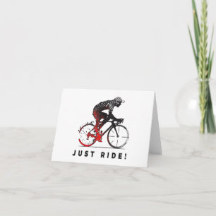 Carte Montez ! - Un design cycliste