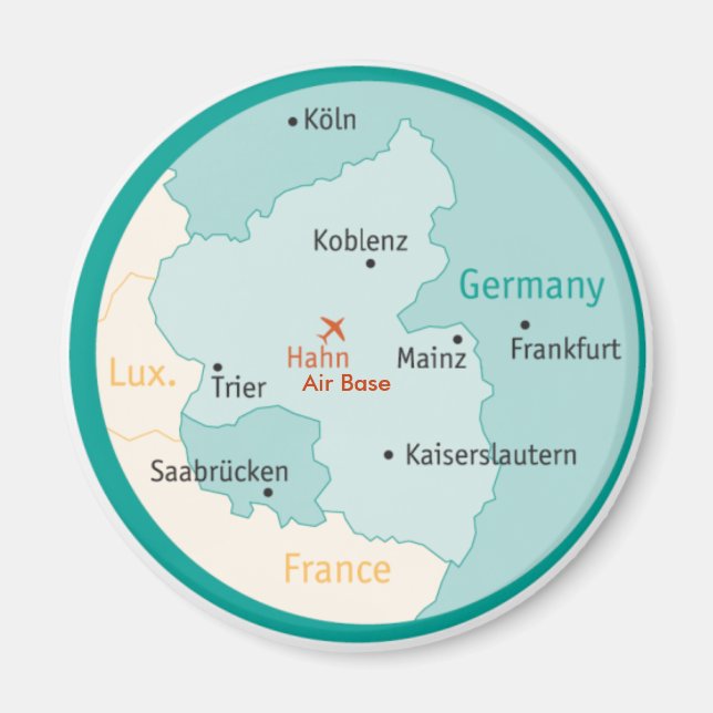 Carte montrant Hahn AB Magnet (Devant)