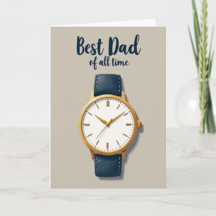 Carte Montre pour le Meilleur Papa