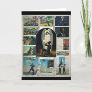 Carte Monument afro-américain, vers 1897