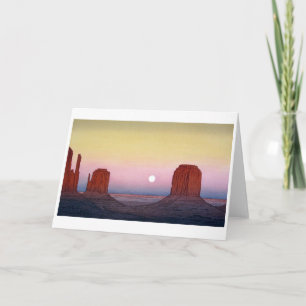 Carte Monument Valley, Yoshida, Woodcut