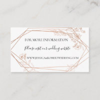 Carte Moody Blue Geometry Floral Mariage Détails