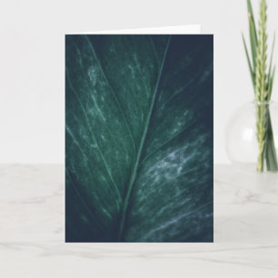 Carte Moody foncé Design floral feuille