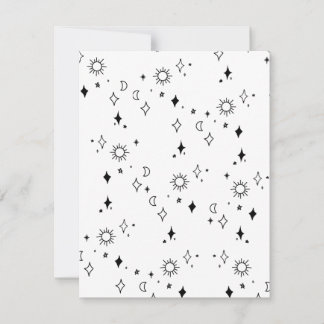 Carte Moon And Stars Note