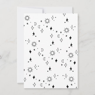 Carte Moon And Stars Note
