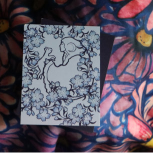 Carte Moon Goddess Chat Witch Blues