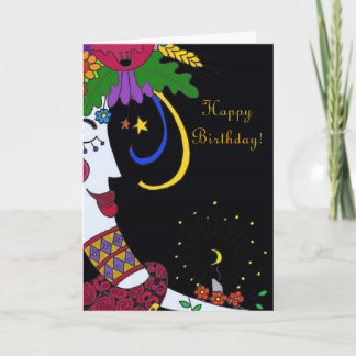 Carte Moon Mama Joyeux anniversaire
