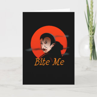 Carte Mordez-moi vampire Halloween
