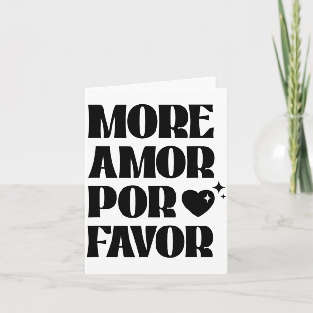 Carte More Amor R Favor Retro Love Valentine Aestheti  (Devant)