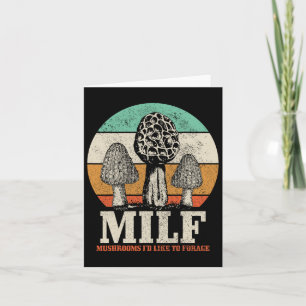 Carte Morel Chasse aux champignons M.i.l.f. Champignons