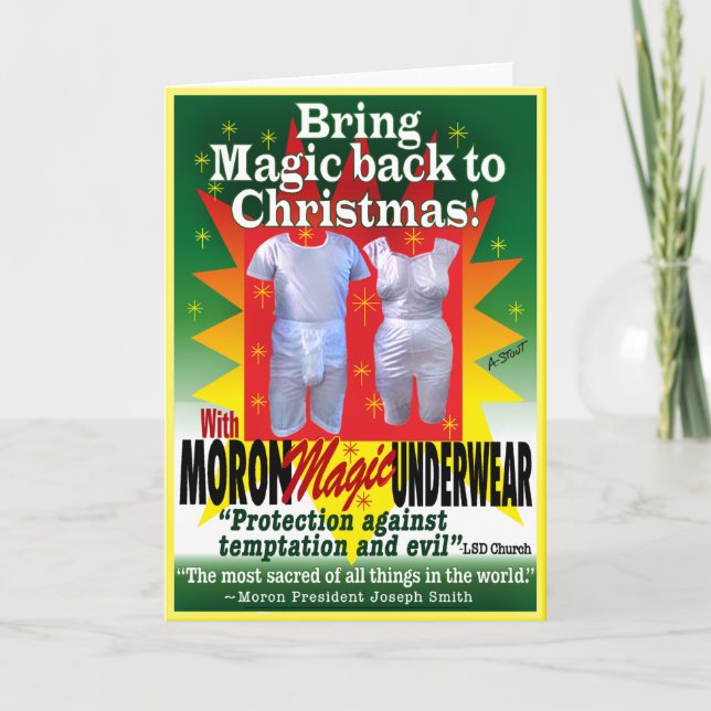 CARTE MORMON UNDERWEAR - (Devant)