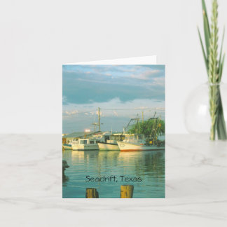 Carte Morning Harbour, Seadrift, Texas Note Card
