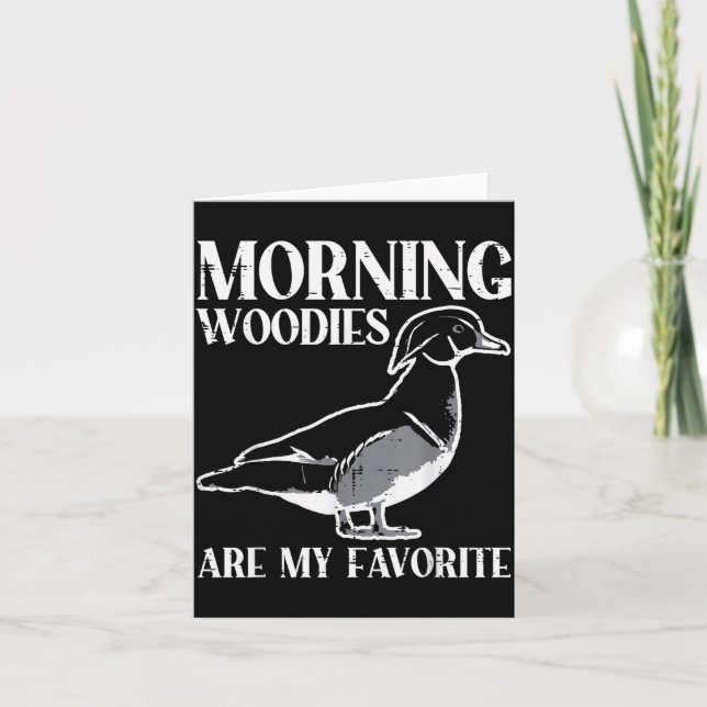 Carte Morning My Favorite Duck Hunting Funny Hunter Men  (Devant)