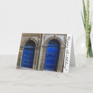 Carte Moroccan Doors Happy Birthday Card